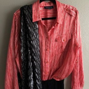 Women's Jones New York XL striped blouse